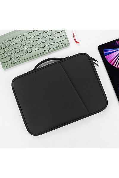 Choice حقيبة سوداء للكمبيوتر اللوحي مقاس 12.4-13 بوصة لهاتف Samsung Galaxy Tab S7 Fe S8 S9 Plus A8 S6 Lite