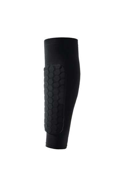 HUAN-Qzta 1pcs Soccer Football Shin Guard Pads Honeycomb Running Leg Calf Protective Gear Shield Sleeves Ou...