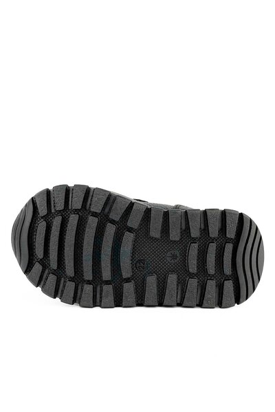 Cici Bebe Ayakkabı Hakiki Deri Siyah Sarı Erkek Bebek Bot