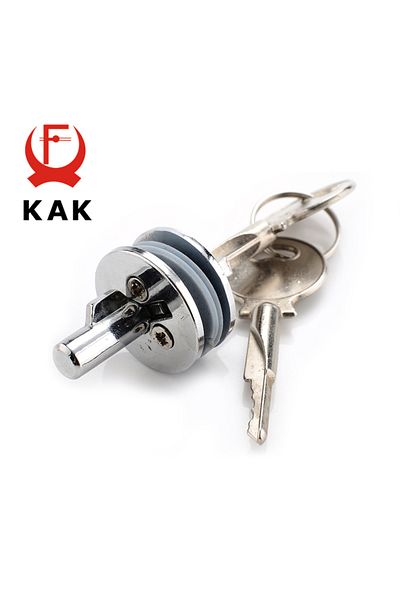 Choice KAK-501 Glass Lock Zinc Alloy Showcase Push Glass Display Cabinet Door Cylinder Locks Sliding Gla...