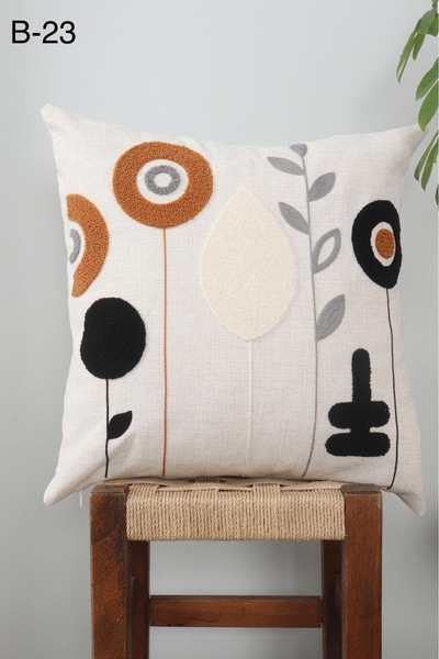 BY DİLEK ÇETİN ACCESSORY Linen Antibacterial Throw Pillow