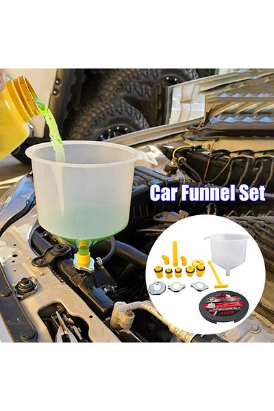 Choice 15Pcs/Set Funnel Spout Coolant Filter Filling Kit Brake Bleeder Car Oil Change Fuel Hand Pump Too...