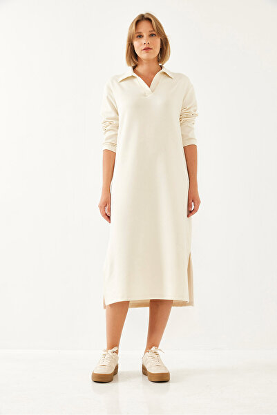 Bianco Lucci Γυναικείο υφασμάτινο φόρεμα Polo Neck Modal 60351087