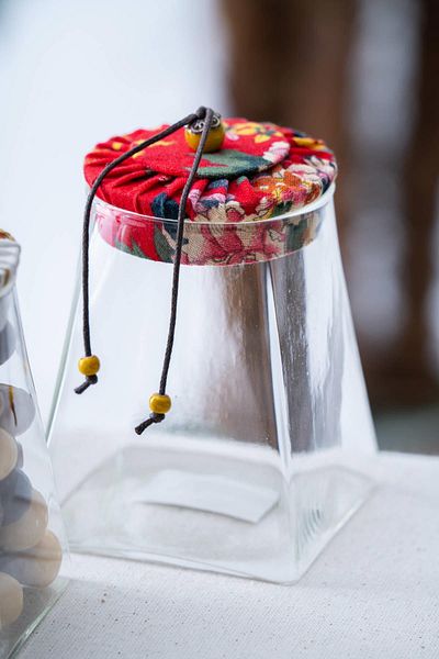 ACAR Decorative Glass Jar - 550 ml