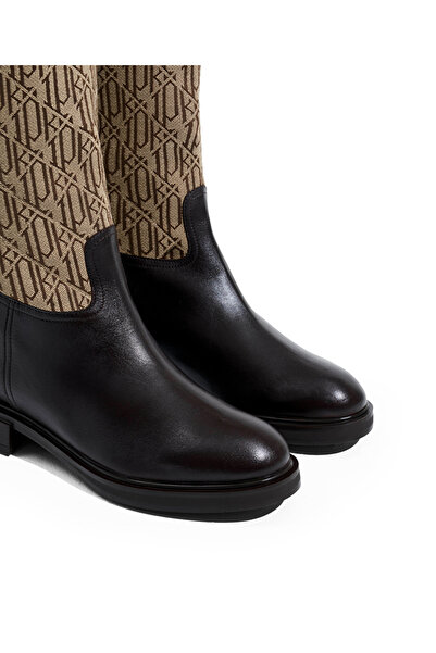 İpekyol %100 deri garnili ve metal tokalı çizme