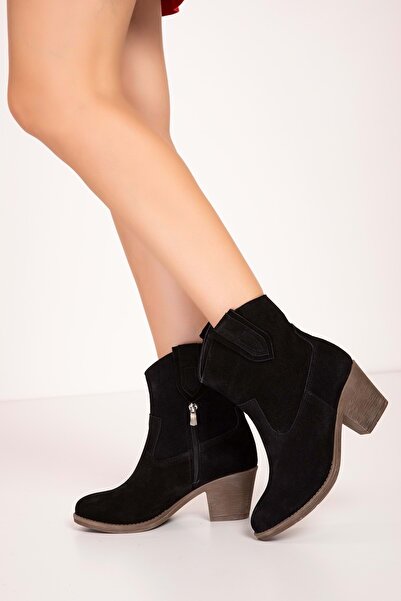 Gondol Kadın Hakiki Deri Western Tarz Bot Anl.2800