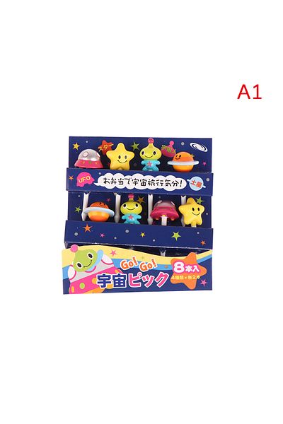 Choice A1 6/8pcs Kids Fruit Picks Needle Stick Toothpicks Mini Creative Fruit Cake Dessert Food Forks Lunch