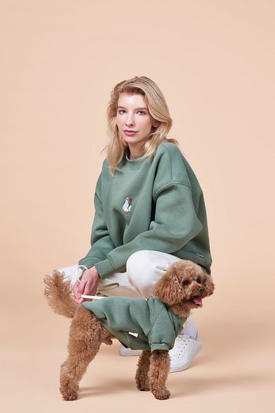 salya store Pou Series Duckdash Sweatshirt - Dog Clothes, Loose Fit, Single Product
