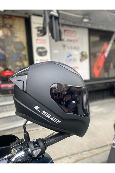 LS2 Rapıd Mat Siyah Kask - SİYAH VİZÖR + SPOİLER