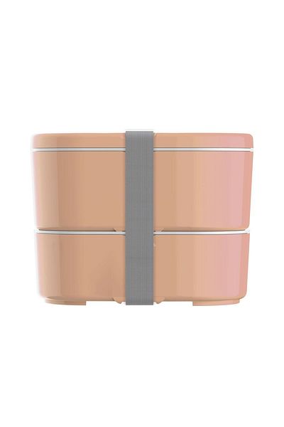 zweikell Coral 3 Compartment 1450ml Salmon Lunch Box - Food Carrying Container - Boxy Large