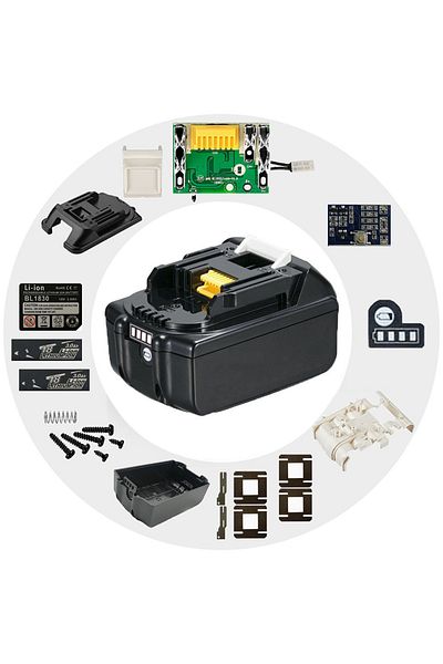 Choice Li-ion Battery Case Box Charging Protection Circuit Board BSM PCBA For MAKITA 18V BL1830 6.0Ah LE...