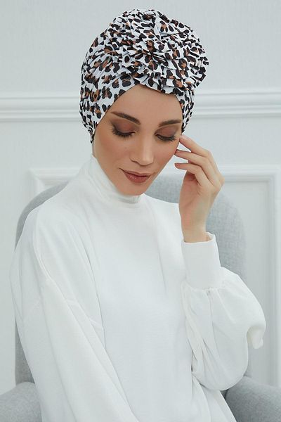 Aisha's Design Combed Cotton Patterned Rose Bonnet - B-21yd