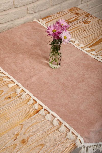 Aisha's Design 90x30 Tasseled Runner,r-32k
