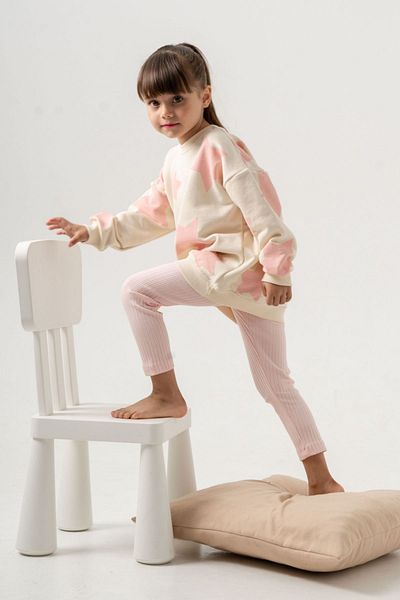 HAUSEkids طقم جوارب بناتي من Love Star Colors بعمر 2-5 سنوات - طباشير