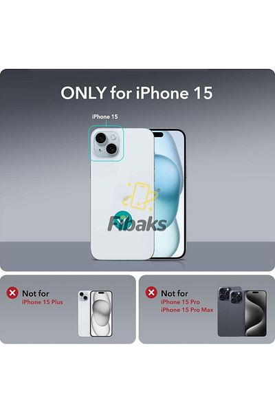 Fibaks حافظة متوافقة مع هاتف Apple Iphone 15 مع غطاء حماية من السيليكون السائل الناعم المخملي