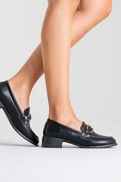 Ataköy Ayakkabı KADIN TOKALI KALIN TOPUK LOAFER