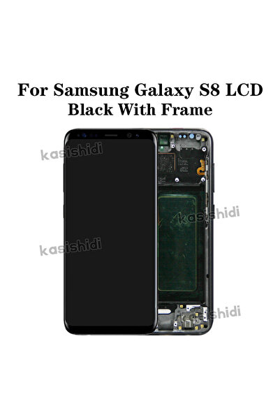 Choice شاشة عرض TFT S8 سوداء مع إطار، بديلة لشاشة S8 TFT LCD، شاشة لمس رقمية