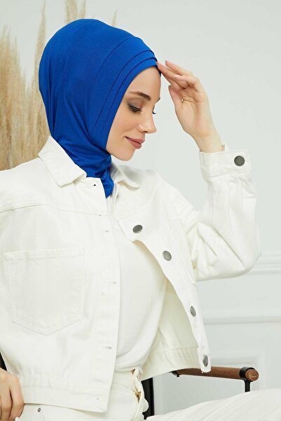 Aisha's Design Πλισέ Μπονέ, B-76, Μπλε Σαξόφωνο