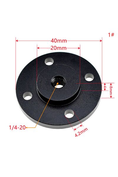 KOQZM Mount Metal 1/4" Inch Thread Screw Nut Adapter Tripod Bracket SLR Dslr Cameras Flash Photography ...