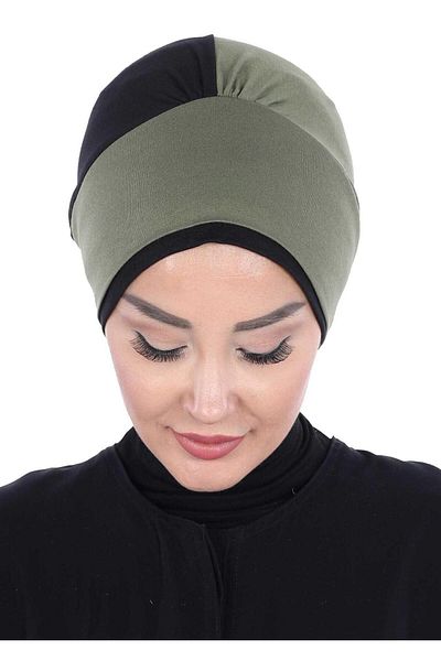 Aisha's Design بونيه وردي ملون - تصميم مزدوج، ب-28