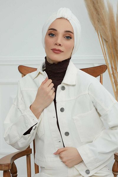 Aisha's Design موديل B-68 بونيه قطني ممشط