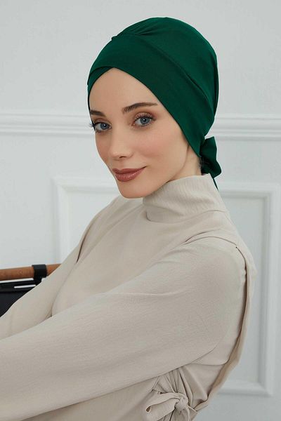 Aisha's Design Belted Combed Cotton Bonnet - B-31 Model