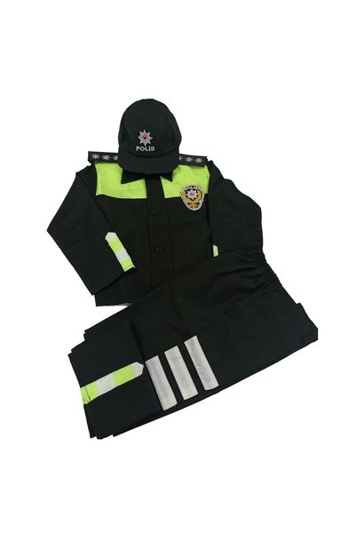 Generic Brand Child Şahin Traffic Police Outfit