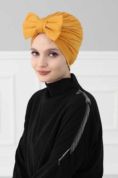 Aisha's Design بونيه قطن ممشط على شكل فراشة موديل B-27