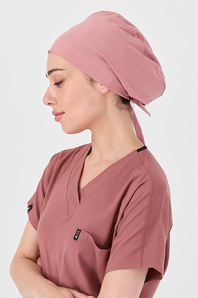 Çatı Medikal Χάλκινο Ροζ Λάκρα Ιατρός Νοσοκόμα Χειρουργικό Σκούφο Μάγειρας Εργασίας Μπαντάνα