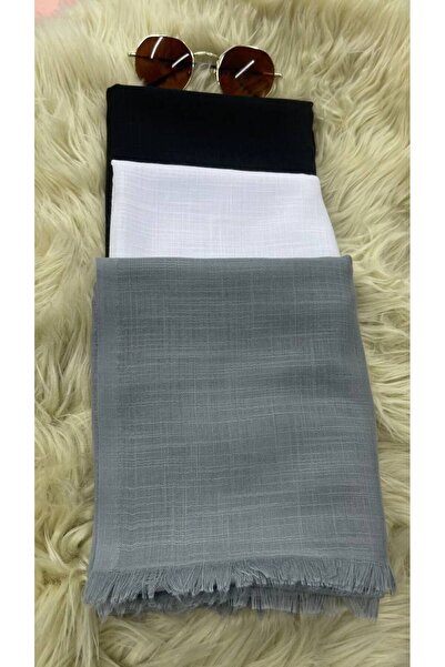 ALDAIYR شال قطني مسطح بثلاثة أجزاء مختلفة - DUFIL13254