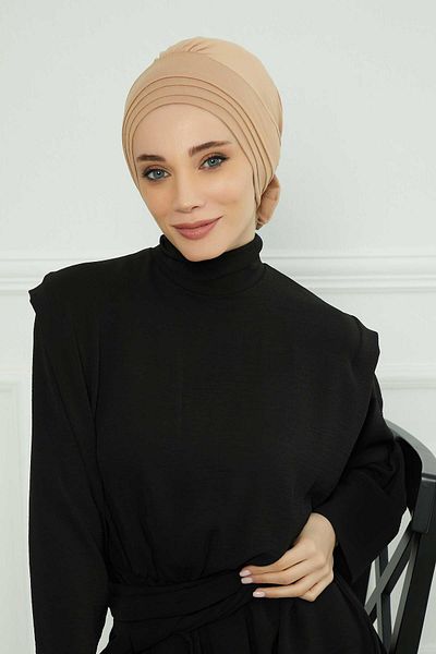 Aisha's Design موديل B-74 بونيه قطني ممشط
