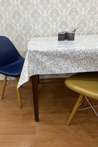 Pimula home Покривка за маса от мушама, която може да се почиства - неплъзгаща се PVC, на фибро основа 158-b
