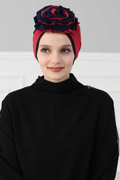 Aisha's Design Colorful Rose Bonnet - Double Design, b-28