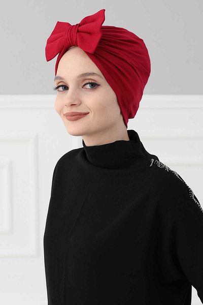 Aisha's Design بونيه قطن ممشط على شكل فراشة موديل B-27