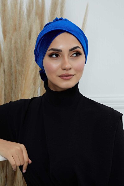 Aisha's Design Βελούδινο καπέλο με ζώνη, B-31K, Saks