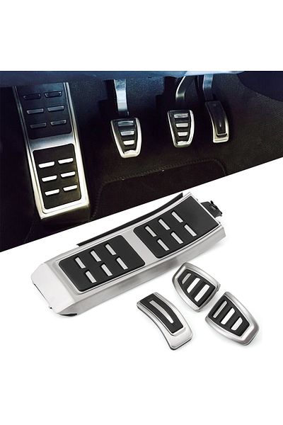 Choice MT with Rest Car Pedals AT MT Fuel Brake Footrest Pedal Cover for Audi A4 B8 S4 RS4 Q3 A5 S5 RS5 8T