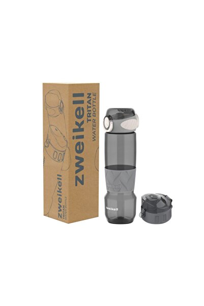 zweikell زجاجة مياه ريزون سويتش خالية من مادة BPA 650 مل تريتان غير قابلة للكسر - زجاجة مياه - غطاء احتياطي