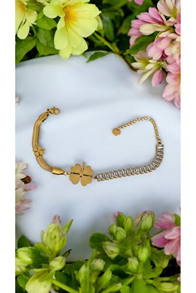 İNN JEWELLERY Steel Bracelet Anti-Tarnish Anti-Allergic Waterway Figure (2 Ye...