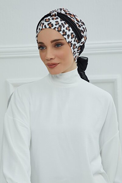 Aisha's Design Χτενισμένο βαμβακερό μπόνε με σχέδιο σιφόν, B-24YD