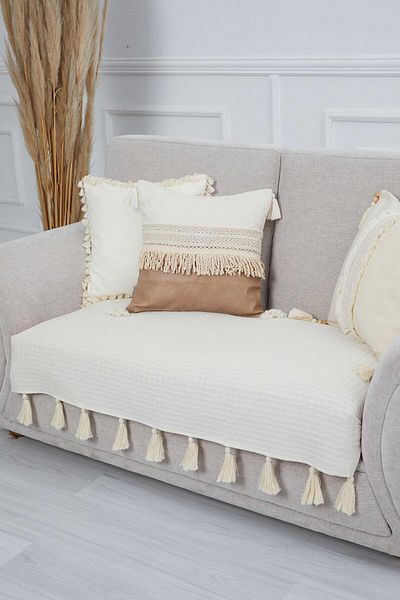 Aisha's Design 90X155 cm Tufted Sofa Cover - Ko-21Ik