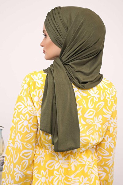 Aisha's Design Πρακτικό χτενισμένο βαμβακερό σάλι, CPS-44, CPS-44, Χακί