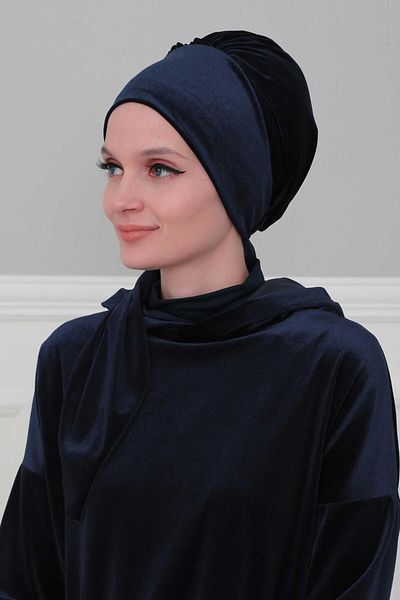 Aisha's Design Velvet Bonnet - Model B-49K