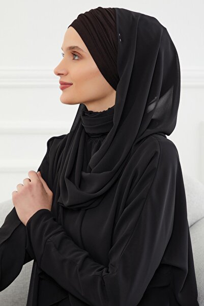 Aisha's Design Combed Cotton Boneli Chiffon Shawl,Bts-1,Bts-1,Black