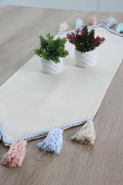 Aisha's Design Colorful Tufted Runner 140X 40,R-48B