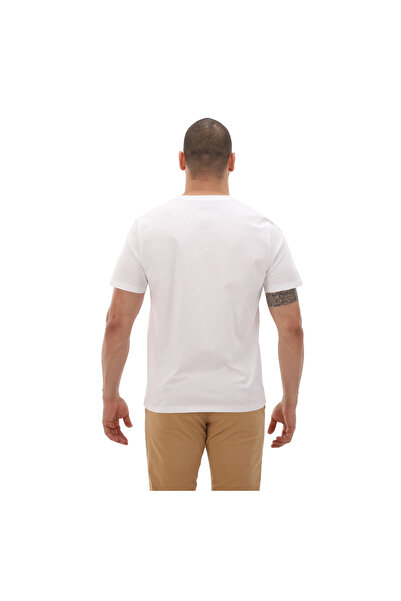 Timberland Timberland B0A5Qs21001-R Men's White Short Sleeve T-Shirt