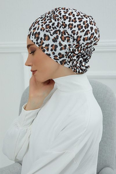Aisha's Design Cross Rose Patterned Bonnet - B-26Yd