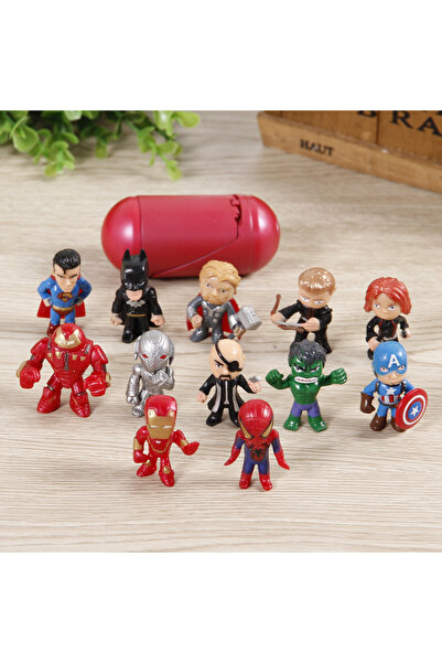 Choice without box 12 Pcs/Set New Q Avengers Mini Figures Hulk Thor Spider Ma...