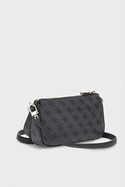 Guess NOELLE DBL POUCH CRO Kadın Antrasit Mini Çanta HWBG7879710-CLO