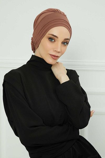 Aisha's Design موديل B-74 بونيه قطني ممشط