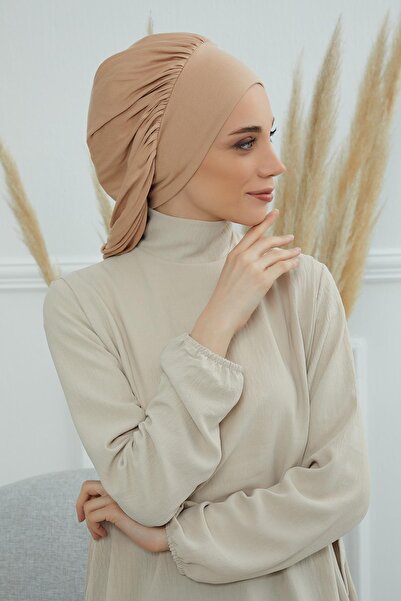 Aisha's Design Βαμβακερό καπέλο από χτενισμένο βαμβάκι, B-25, καφέ γαλακτώδες